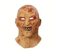 MYDVDHDV - Maschera di mostro del diavolo in lattice, copertura per il viso integrale per Halloween