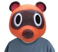 MYDVDHDV -Tom Nook Mask Latex Headgear Latex Mask Horror Headwear for Halloween Carnival Costume Party Props