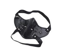 MYDVDHDV -works Diavolo Punk Maschera Halloween Cosplay PU Metà Face Mask Show Prop