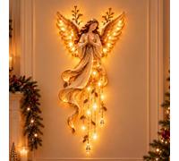 MYDZSI Cascata di Stelle cadenti dell'angelo Custode | Decorazione da parete natalizia a LED Decorazione da parete sospesa per camera da letto(1set)