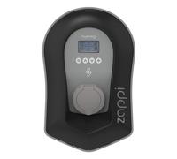 myenergi Zappi222UB Wallbox mit Steckdose, Ohne Ladekabel, Typ 2, 22kW, 32A, 3-phasig, Schwarz