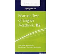 MyEnglishLab Pearson Test of English Academic B2 Standalone Student Access Card