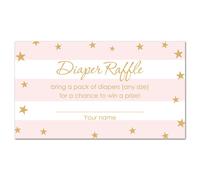 MyExpression.com 48 Twinkle Twinkle Little Star Diaper Raffles (Pink)