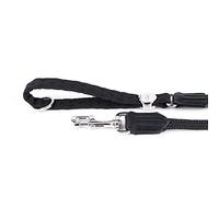 MyFamily Guinzaglio per Cane in Nylon Italiano di Alta Qualità e Corda Made in Italy, Finiture Metalliche in Bronzo Bianco, Pratico e Confortevole, Fatto a Mano, Collezione Milano