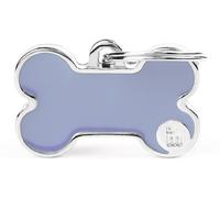 MyFamily Medaglietta per Cani Personalizzabile Osso Basic Handmade Lilla S