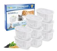 MyfatBOSS 8 filtri per fontana per gatti compatibili con Wopet 2 l, filtro per fontana per gatti W300 W500, dispenser per acqua per gatti e cani