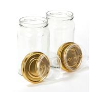 myFERMENTS - Barattoli di Vetro con Coperchio | Contenitori Grandi 1,96L per S 2