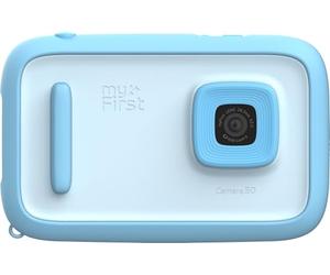 myFirst Camera 50, Fotocamera Digitale per Bambini con AI, Selfie Light Bar, Video & Foto Editing, WiFi, Diario Segreto, Controllo Genitori, Sicurezza e Privacy, Blu