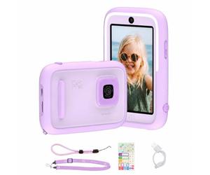 myFirst Camera 50, Fotocamera Digitale per Bambini con AI, Selfie Light Bar, Video & Foto Editing, WiFi, Diario Segreto, Controllo Genitori, Sicurezza e Privacy, Lilla