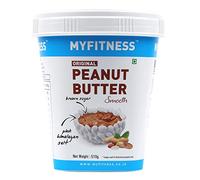 MYFITNESS Peanut Butter Original Smooth Non-GMO Gluten-Free No Preservative All Natural Ingredient High Protein Made with American Recipe, 510 gm