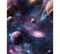 myforHD Carta da Parati Autoadesiva Adesiva per Mobili Blu Cielo Stellato Rotolo Pellicola Adesiva Carta 44CMx10M Adesive per Armadio Porta Soffitti