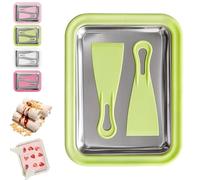 Myfroroll Ice Cream, Froroll Ice Cream, Instant Ice Cream Roller Maker, with 2Spatulas, for Gelato, Sorbet, and Frozen Yogurt (Green)