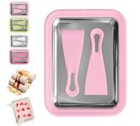 Myfroroll Ice Cream, Froroll Ice Cream, Instant Ice Cream Roller Maker, with 2Spatulas, for Gelato, Sorbet, and Frozen Yogurt (Pink)
