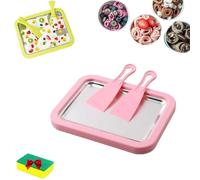 Myfroroll Ice Cream, Froroll Ice Cream, Instant Roller Maker, Rolled Maker for Home, Instant Gelato Pan/Roll forSmoothies Frozen Yogurt (pink)
