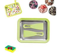 Myfroroll Ice Cream, Froroll Ice Cream, Instant Roller Maker, Rolled Maker for Home, Instant Gelato Pan/Roll forSmoothies Frozen Yogurt (green)
