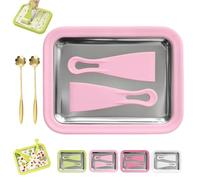 Myfroroll Ice Cream, Rolled Ice Cream Maker for Home, Instant Gelato Pan/Roll, with 2 Spatulas, for DIY Smoothies Frozen Yogurt Rolls, for Fun Family Hands-on Activities (Pink)