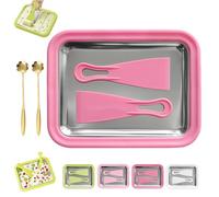 Myfroroll Ice Cream, Rolled Ice Cream Maker for Home, Instant Gelato Pan/Roll, with 2 Spatulas, for DIY Smoothies Frozen Yogurt Rolls, for Fun Family Hands-on Activities (Rose)