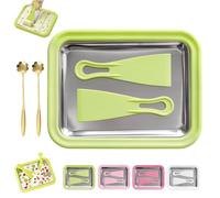 Myfroroll Ice Cream, Rolled Ice Cream Maker for Home, Instant Gelato Pan/Roll, with 2 Spatulas, for DIY Smoothies Frozen Yogurt Rolls, for Fun Family Hands-on Activities (Green)