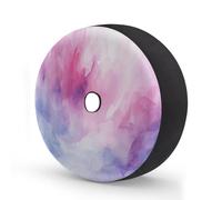 Myfsucce Copriruota di scorta con texture liquida rosa, blu e viola, con foro per telecamera di retromarcia, in poliestere, antipolvere, per auto, camion, rimorchio, SUV, camper, 40,6 cm