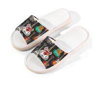 Myfsucce Pantofole da donna, con punta aperta, antiscivolo, comode, traspiranti, estive, in lino, pantofole da casa per donne e uomini, per interni, Chitarre assortite Dark Pattern, 38.5/39.5 EU