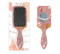 Myfsucce Spazzola per capelli da donna, spazzola districante massaggiante con motivo unicorno pianeta luna, spazzola lisciante antistatica per capelli bagnati/asciutti