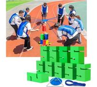 MYFTNP Attività Di Gruppo Allaperto: Giochi Divertenti E Competitivi, Giochi Di Team Building Con Torri Di Blocchi, Promozione Della Comunicazione Amichevole, Per Eventi Aziendali, Aule Scolastiche,