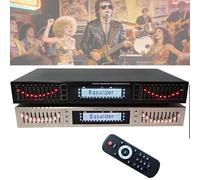 MYFTNP Equalizzatore Grafico Doppia 10 Bande, Controller Effetti Audio Digitali, Risposta in Frequenza: 20 Hz - 20 kHz, Regolazione di Alte, Medie E Bassa Frequenza, per Casa, Scena