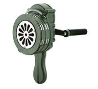 MYFULLY Sirena portatile da 110 dB con manovella manuale, allarme di emergenza, clacson portatile con manico pieghevole per fuoco, tornado, sport e sicurezza personale