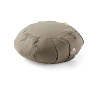 Myga Cuscino da meditazione Zafu con grano saraceno - Cuscino rotondo da pavimento per yoga consapevole e yoga seduto, imbottitura in grano saraceno biologico con rivestimento in cotone rimovibile e