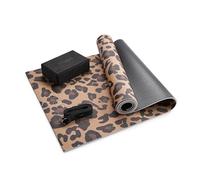 Myga Yoga Starter Set - Tappetino antiscivolo da 6 mm con blocco e cinghia - Kit yoga per principianti per casa, palestra e viaggi - ideale per pilates e meditazione - durevole, ecologico e pronto da