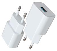 MyGadget 2X Caricatore USB da Muro - Caricabatteria Universale (2A | 5V) - Carica-batterie per Apple iPhone 15 Plus 14 Pro Max 13 Mini Samsung S24 - Bianco