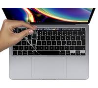 MyGadget Copritastiera compatibile con Apple MacBook Pro 13 Pollici & 16" Touchbar - Protezione Tastiera QWERTZ [Tedesco] in Silicone - Skin Nero
