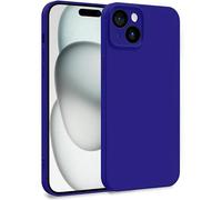 MyGadget Cover per iPhone 15 Plus - Custodia in Silicone Morbido a Doppio Strato - Case con Protezione Fotocamera & Fodera Interna Antigraffio - Violetta