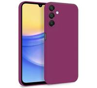 MyGadget Cover per Samsung Galaxy A15 5G - Custodia in Silicone Morbido a Doppio Strato - Case con Protezione Fotocamera & Fodera Interna Antigraffio - Bordeaux