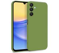 MyGadget Cover per Samsung Galaxy A15 5G - Custodia in Silicone Morbido a Doppio Strato - Case con Protezione Fotocamera & Fodera Interna Antigraffio - Verde