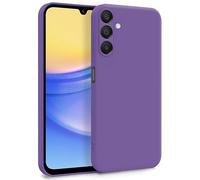 MyGadget Cover per Samsung Galaxy A15 5G - Custodia in Silicone Morbido a Doppio Strato - Case con Protezione Fotocamera & Fodera Interna Antigraffio - Lilla