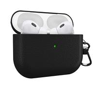 MyGadget Cover Rigida Compatibile con Apple Airpods Pro 2a Generazione 2022 - Custodia Finta Pelle per Cuffie Auricolari - Case con Skin Antiurto - Black