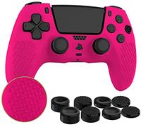 MyGadget Custodia in Silicone compatibile con PS5 Controller - con 8 thumbsticks (2x coppia alta | 2x coppia bassa) - Cover per Playstation Dualsense Wireless in Pink