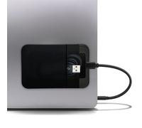 MyGadget Custodia per Hard Disk SSD Esterno | Borsa Adesiva per Laptop - SanDisk Portable | Samsung | Toshiba | Magic Mouse | Cavo USB, ecc. - Case Autoadesiva - Nero