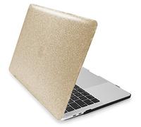MyGadget Custodia Rigida Brillantini per Apple Macbook Pro 15" 2016-2019 | Modelli A1990 A1731 - Case Hardshell Plastica con Glitter - Cover Dorato