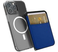MyGadget Portafoglio Magnetico Magsafe - Doppio Porta Carte - Compatibile con Apple iPhone 15 | 14 | 13 | 12 Series - Blu Scuro