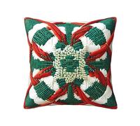 MYGANN Federa per cuscino in tessuto di lana con cerniera invisibile per decorazione domestica Halloween Natale Ringraziamento regalo di inaugurazione della casa 16 x 16