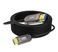 Mygatti Cavo Fibra ottico 4K HDMI 25 metri,cavi HDMI 2.0,4K@60Hz 18Gbps High Speed UHD Fiber Optic,4:4:4 RGB, alloggiamento in lega di zinco, sottile diametro esterno: 4,8 mm