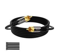 Mygatti Cavo subwoofer 7.5 m,cavo RCA a RCA,doppia schermatura S/PDIF cavi Cinch coassiale digitale,per home theater,HDTV,subwoofer,sistema Hi-Fi,amplificatore,rame stagnato, +5 fascette