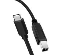 Mygatti Cavo USB 2.0 C per stampante da 3 m,cavo MIDI da Tipo-B a Tipo-C,compatibile con tastiera per pianoforte Yamaha,DAC,controller DJ,TV touchscreen con porta USB-B e altro ancora.