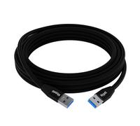 Mygatti Cavo USB 3.0 da 5 Gbps (5 metri), spina A a spina A, cavo in nylon, cavo doppio USB per trasferimento dati, hard disk, laptop, DVD, TV, hub USB e altro ancora