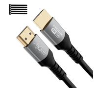 Mygatti Certificato Cavo HDMI 2.1 8k 10 Metri,Ultra Alta Velocità 48Gbps,supporta 8K@60Hz,4K@120Hz,eARC,HDR,HDCP 2.2/2.3,per laptop,monitor,switch,PS5/PS4,UHD TV+5 fascette per cavi