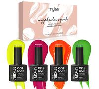 MyGel by MYLEE One in a Melon Set Smalto per Unghie Gel Semipermanente 4x10ml UV/LED Nail Art Manicure Pedicure per Uso Professionale e Domestico - Lunga Durata e Facile da Usare