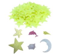 MYGLOAR 208 stelle luminose per la camera dei bambini, stelle luminose 3D, adesivi a stella luminosi, stelle e luna sul soffitto, decorazione della stanza stellata per la camera dei bambini
