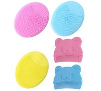 MYGLOAR 5PCS pettini per neonati e spazzola da bagno per crosta lattea, pettine per capelli neonato, spazzola morbida per massaggio, spazzola per capelli, pettine per crosta(Blu-Pettine e spazzola)